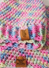 Czapki jesienne bawełniano-akrylowe kolorowe szydełkowe dziecięce damskie męskie