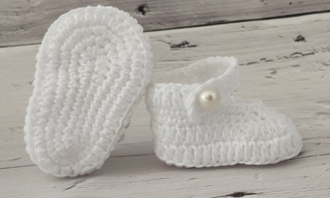 50 sztuk Szydełkowe buty buciki 8 9 10 cm bawełna maceryzowana