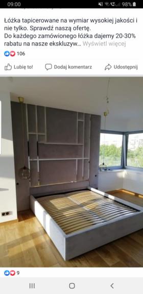Łóżka tapicerowane na wymiar wysokiej