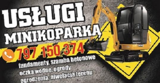 Usługi minikoparką