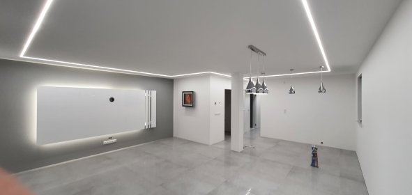 Wymiana instalacji elektrycznej, dodanie punktów, montaż oświetlenia LED.