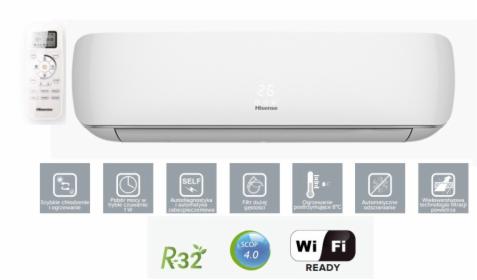 Klimatyzator 3,5 KW z montażem