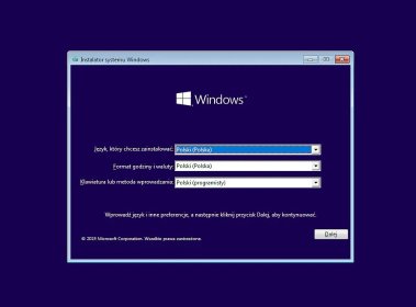 Instalacja systemu operacyjnego Windows