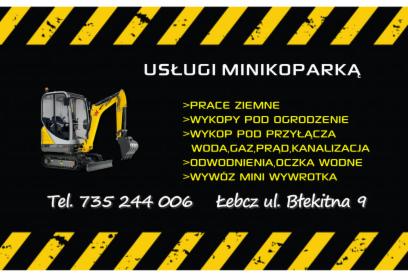 Usługi minikoparką