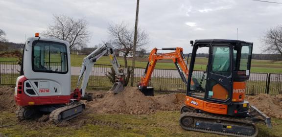 Usługi Minikoparką, Minikoparka, Koparka, Roboty ziemne, Wykopy