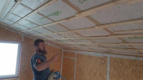 Ocieplenie poddasza, wdmuchiwania wełny celulozowej,