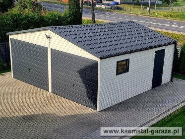 Garaż blaszany z blachy drewnopodobnej lub kolory RAL. Producent - montaż CAŁA POLSKA