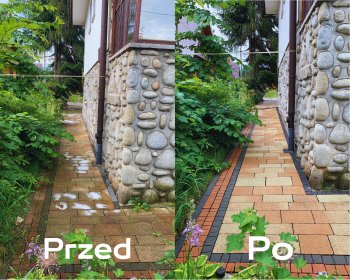 Czyszczenie kostki brukowej, płotów, mycie kostki brukowej, impregnacja kostki brukowej