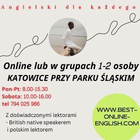 Angielski dla każdego - online i stacjonarnie w Katowicach