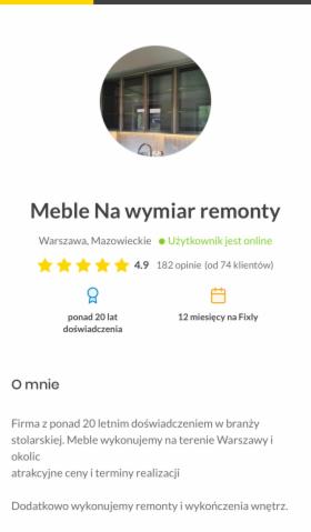 Meble kuchenne na wymiar ponad 20 lat doświadczenia