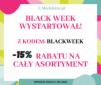 Promocja -15% z okazji Black Week, oferta