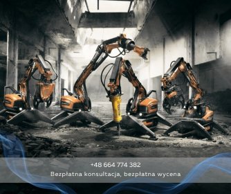 Skuwanie posadzki, rozbiórka ścian działowych, skucie betonu