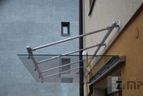 Balustrady, dachy, punktowe mocowanie szkła - stal nierdzewna