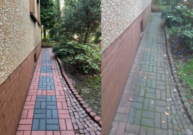 Wysokociśnieniowe mycie : kostki brukowej, elewacji, dachów, ogrodzeń betonowych