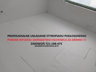 Izolacje podposadzkowe , Ukłądanie styropianu pod posadzki betonowe