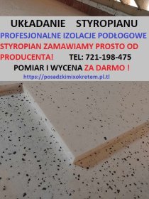 UKŁADANIE STYROPIANU POD OGRZEWANIE PODŁOGOWE