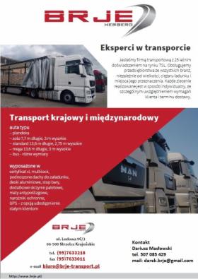 Transport krajowy i międzynarodowy