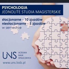 PSYCHOLOGIA - jednolite studia magisterskie