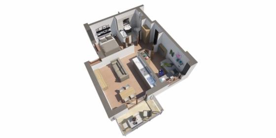 Koninko nowe mieszkanie, parter 3 pokoje ogródek lokal B-0.01