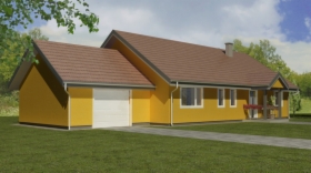 DOM SZKIELETOWY CAŁOROCZNY,, EKO DOM ,,