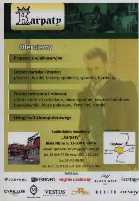 Przeszycia wszelkiego typu odzieży