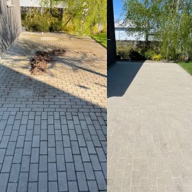 Mycie kostki brukowej, granitu, dachów, elewacji, płotów, maszyn.