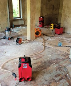 Osuszanie ścian, tynków, sufitów