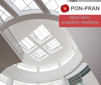 Wysokościowe mycie okien, przeszkleń, świetlików, witryn