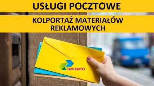Kolportaż ulotek, USŁUGI POCZTOWE - doręczanie listów CAŁA POLSKA