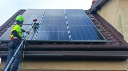 Mycie paneli fotowoltaicznych