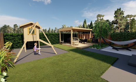 Projekt ogrodu przydomowego o wielkości do 200 m2