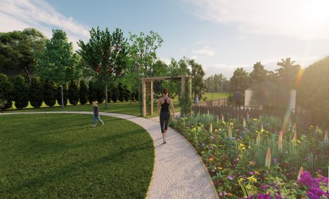 Projekt ogrodu przydomowego wielkości ponad 1600 m2