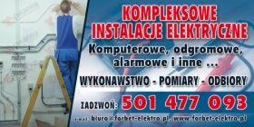 Instalacje Elektryczne dla domu i przemysłu - kompleksowo