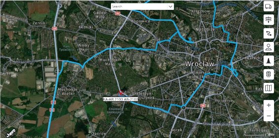 Monitoring pojazdów GPS