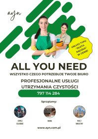 Usługa utrzymania czystości w biurze