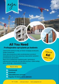 Usługa sprzątania po budowie