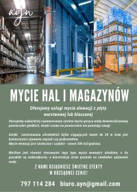 Usługa mycia elewacji hal i magazynów