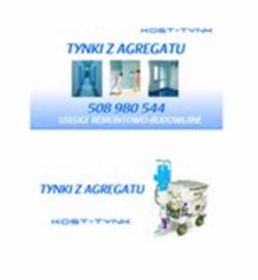 Tynki maszynowe gipsowe, cementowo-wapienne