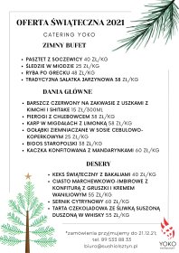 Święta Bożego Narodzenia 2021 - oferta