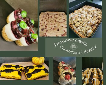 Domowe ciasta, ciasteczka i desery na zamówienie, z dowozem do klienta