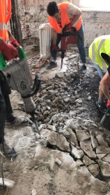 Wyburzenia i rozbiórki.  Skuwanie tynków. Wynos gruzu. Remont domów