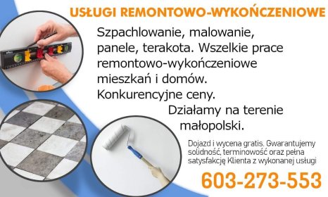 Usługi remontowo-budowlane