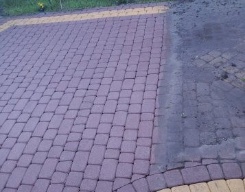 Mycie kostki brukowej