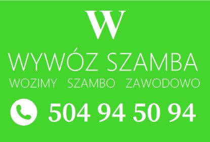 Wywóz szamba Wieliszew, Skrzeszew, Kałuszyn, Olszewnica Stara, Komornica, Sikory, Poddębie