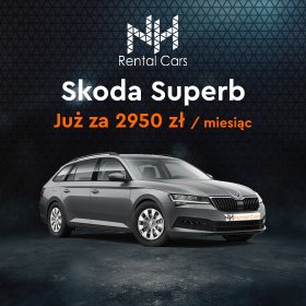 Wynajem długoterminowy samochodu Skoda Superb automat na 2 lata