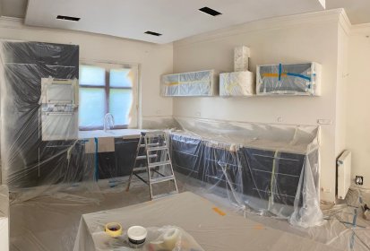 Malowanie agregatem ścian i sufitów