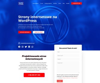 Strony internetowe www, CMS WordPress, Landing Page, WCAG