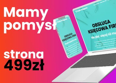 Projekt strony wizytówki Onepage