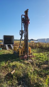 - wiercenia geologiczne pod domy, oczyszczalnie itp. - wiercenie piezometrów