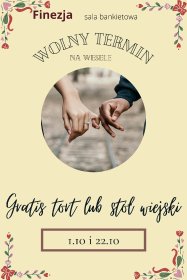 Termin weselny 22.10.2022